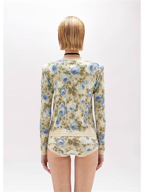 cardigan woman flower BLUGIRL BLUMARINE | RA5016MA29M/C3577